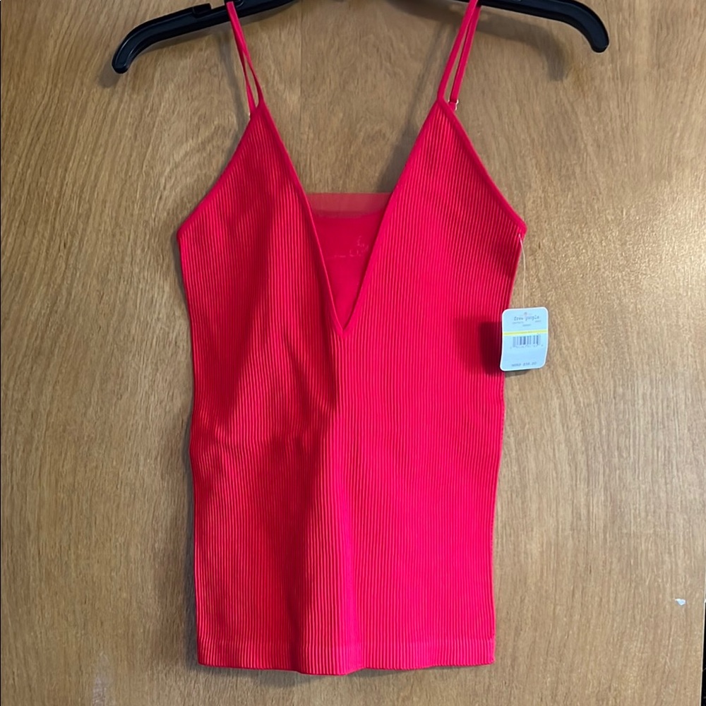 Women's Pink Ribbed Cami Top